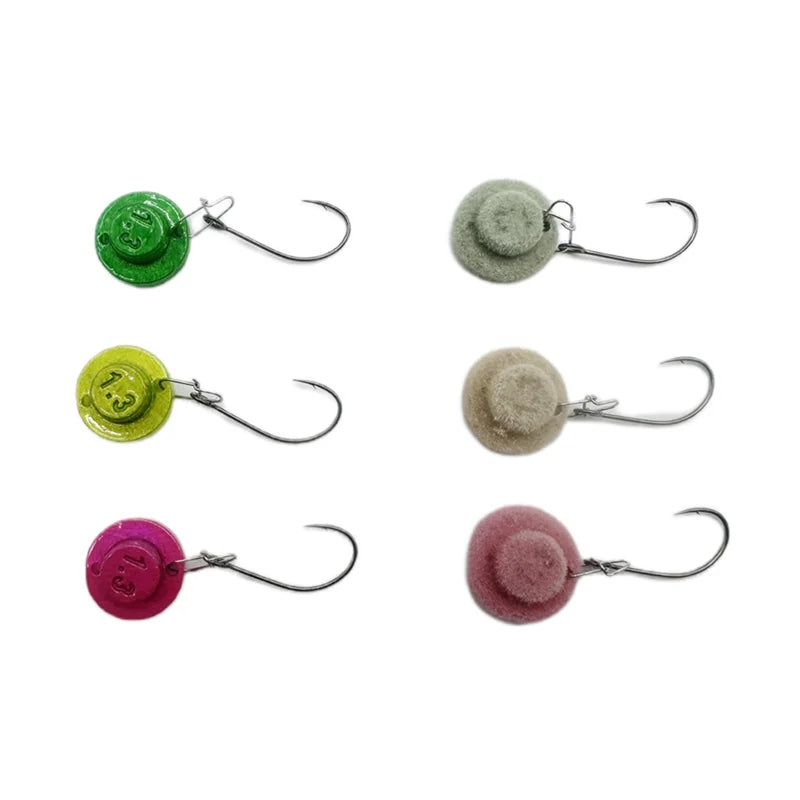 1.3g Trout Bait Fishing Metal Lure Zinc Alloy Single Hook Micro Spoon Spinner Small Slice Sinking Lure Wobbler