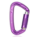CLIWIZ CE/UIAA Certified 24KN Auto Locking 56g Lightweight 7075 Aviation Aluminum Oxidation Finish S7101TN Carabiner Rock