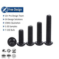 Carbon Stainless Steel Iron Machine Screws Fastener Manufacturer Black Oxide Allen Hexagon Socket Button Head Screw