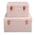 Simple Storage Calligraphy and Painting Collection Box Bedroom Daily Storage Velvet Lock Bed End Storage