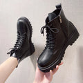 Size 35-42 Women's Black Ankle Boots Winter and Spring 908
