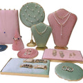 Wholesale Display Rack for Fashion Jewelry Set with Necklace Earrings Bracelet and Two Rings Color Storage Display