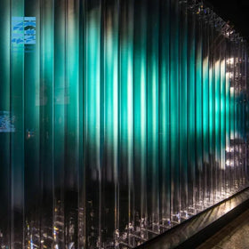 Custom Acrylic Fabrication Manufacturer Acrylic UV Printing Shoppingmall Decoration Acrylic Screen