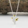 Wholesale New Fashion Jewelry Chain 925 Silver Cute Chick Necklace for Women