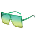 Hot Sell Square Frame Custom Logo UV400 Sunglasses Women Luxury Trendy Big Frame Oversize Faceshield Fashion Sunglasses
