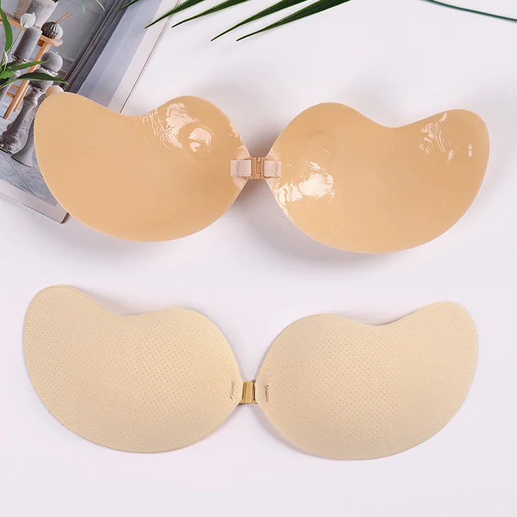 Ultra-Thin Comfortable Silicone Push-up Bra with Safe Adhesive Everyday Style Wire-Free Lifting for Adults