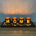 Wooden Letter Home Sweet Home Candlestick Set Glass Candlestick Decoration Other Home Decor 2022