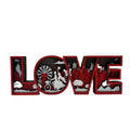 Valentine's Day Love Themed 3D Engraved Wooden Handmade Table Sign & Topper Decor