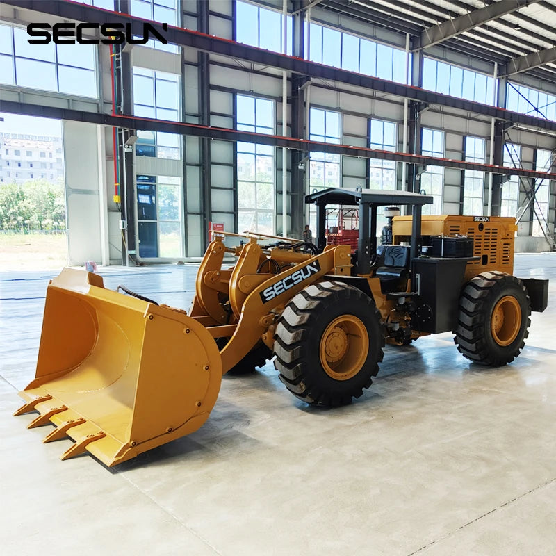 SECSUN Flat Type Diesel Wheel Underground Loader 1.8 Ton 3 Ton Underground Mining Loader for Sale