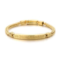 KALEN Gothic Fashion Bracelets Mens Stainless Steel Herringbone Links Bracelet