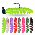 Spinpoler Poor Worm TPR Floating Soft Plastic Bait Bionic Caterpillar Segemented Swimbait Fishing Lure for Trout Bass Ned Wacky