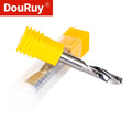 DouRuy 2A 3.175/4/5/6mm Single Flute Spiral Cutter Router Bit for Acrylic Carbide Milling Cutter CNC Tools Machine Accessories