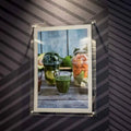 UMI NK0375 Custom Clear Wall Mount Acrylic Picture Frame Stainless Standoffs 3mm Thickness Polished Handcrafted Fashionable