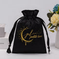 Luxury Super Soft Black Velvet Pouch for Jewelry Customized Drawstring Velvet Dust Gift Cosmetic Packaging Bag