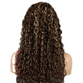 Wholesale Raw Indian Virgin 200% Density 13*4 Lace Frontal Wig Natural Transparent Lace 4/27 Color Human Hair Wig