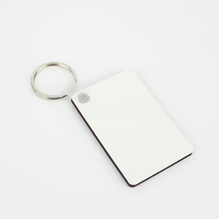 Sublimation MDF Keychain Cheap Price Double Sides Thermal Transfer Printing MDF Keychain