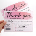 Customised Eco-Friendly Gold Foil Greeting Business Card Personalised Thank You Envelope Module Paper Paperboard Printing