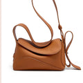 2024  Handbag Genuine Real Leather Mobile Phone Side Chest Sling Crossbody Luggage Travel Shoulder Messenger Bag for Men Women's