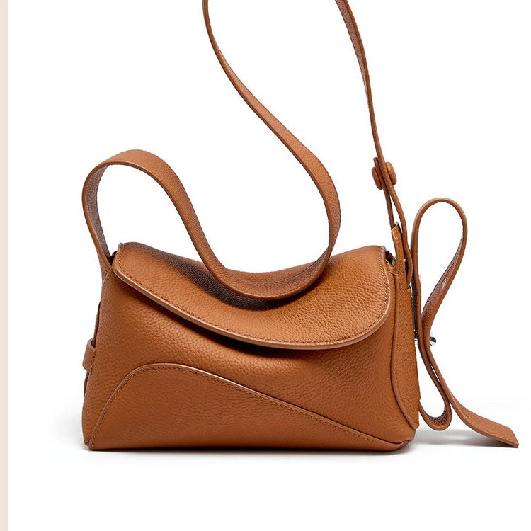 2024  Handbag Genuine Real Leather Mobile Phone Side Chest Sling Crossbody Luggage Travel Shoulder Messenger Bag for Men Women's