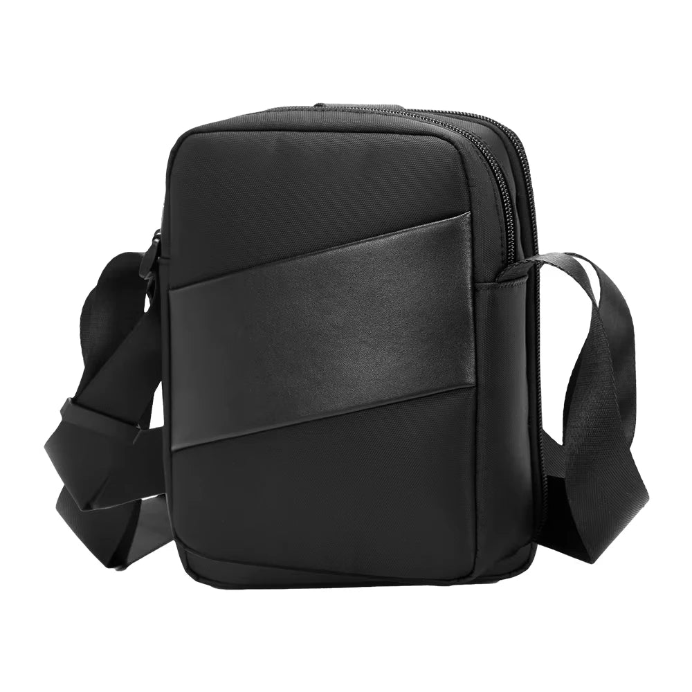 EURCOOL Men's Fashionable Waterproof Messenger Bag Custom Logo Wholesale Single Strap Shoulder Design Zipper Portable for Travel