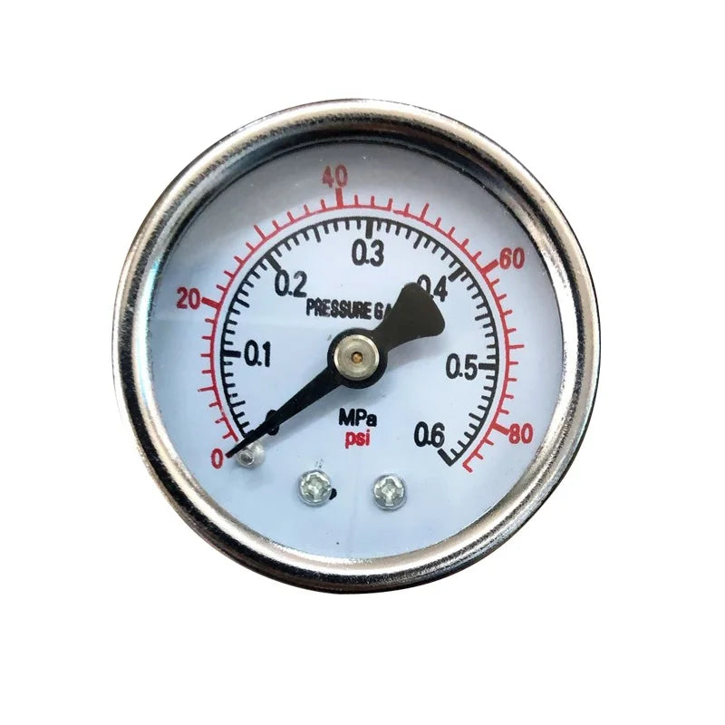 GOGO Y-40 Water Pressure Gauge 0-0.6MPA 0-1MPA 0-1.6MPA 0-2.5MPA Air Pressure Gauge 1/8 Copper Thread Y-40Z Axial Pressure Gauge 2pcs