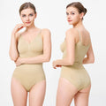 Breathable Bodysuit Tummy Control Butt Lifter Slimming Seamless V-Neck Shapewear Body Shaper for Women