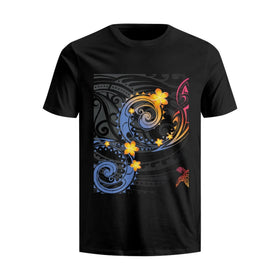 Custom Polynesian Hawaii Print Women's Graphic T-Shirts Womens Chic Hollow Summer Tops Short Sleeve Men Loose Fit T-Shirt Cotton