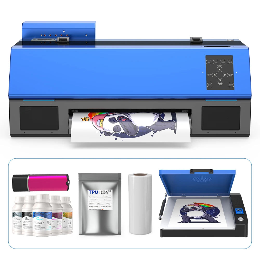 Colorsun 2025 Pink Digital A3 DTF Printer XP600 Pet Film 13Inch Impresora Dtf Printer for Any Textile