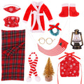 Low Price Christmas Decorations Hanging Basket Robe Hat Apron Sleeping Bag Glasses Scarf Shoes Christmas Giveaway Gift Set