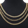 JXX High Quality Brass 24K Gold-Plated Cuban Link Chain Necklace Fashionable Hip Hop Unisex Stylish Beads Trendy Gifts