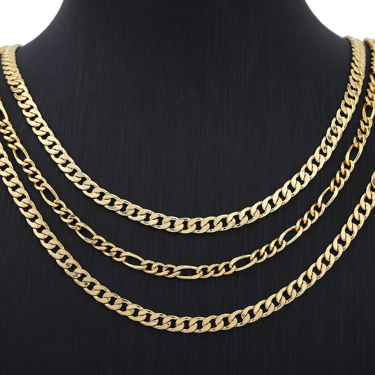 JXX High Quality Brass 24K Gold-Plated Cuban Link Chain Necklace Fashionable Hip Hop Unisex Stylish Beads Trendy Gifts