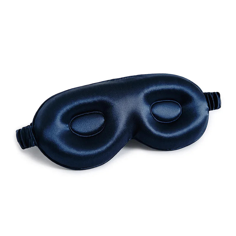 19 Momme Pure Mulberry Silk Eye Mask 3D Contoured Cup Memory Foam Customizable OEM Blindfold for Sleep
