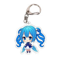 Creative Double Sided Anime Keychain Hologram Resin Acrylic Charms Acrylic Keyring