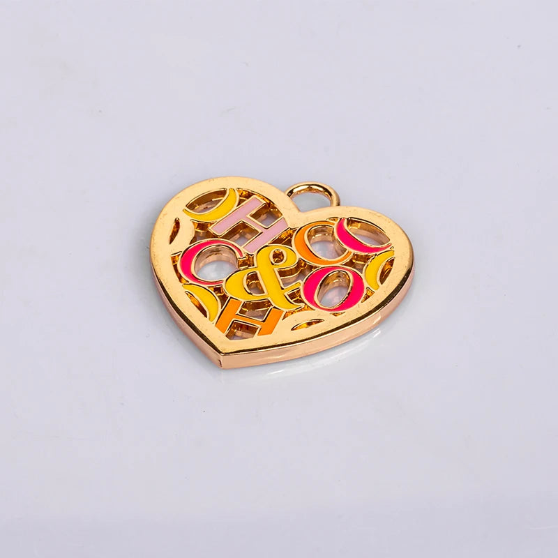 New Design Badge Metal Tag Logo Bag Accessories Engrave Letters for Handbag Logo Fittings