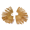Custom Gold Plated Stainless Steel Drop Earring Exaggerated Jewelry Boho Style Stud Earrings for Women