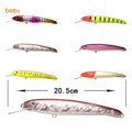 20.5cm 70g Sinking Plastic Fishing Luresminnow Bait  OEM Fishing Tackle Bait Big Hard Fishing Lures