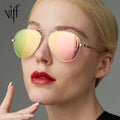 VIFF Polarized Metal Frame Sunglasses HM16379 Women Shades Sunglasses