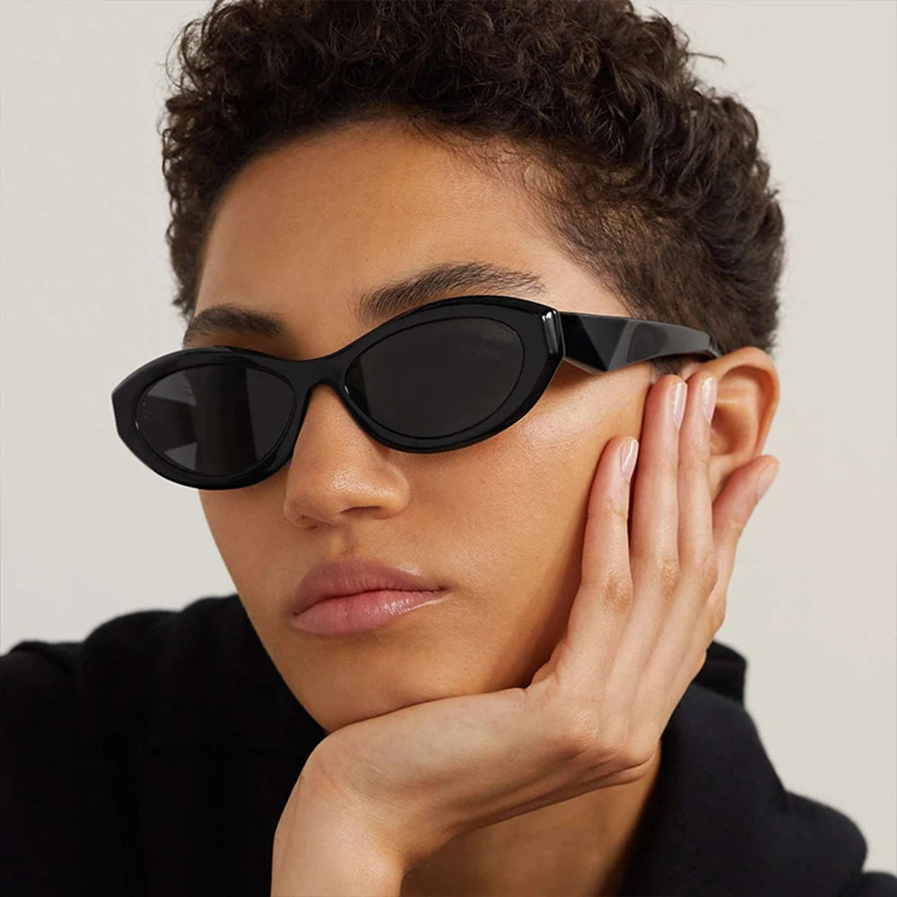 STY3747N Fashion Small Oval Sunglasses for Women Luxury C Brand Designer Sunglasses for Female Retro Trendy Cat Eye Sun Glasses