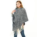 Polyester Circle Yarn Twist Braid Thick Long Tassel Tie Dye Autumn and Winter Thicken Shawl Cape