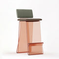 Hot Bending Stool Tan Acrylic Bar Chair Modern Design Restaurant Bar Chair