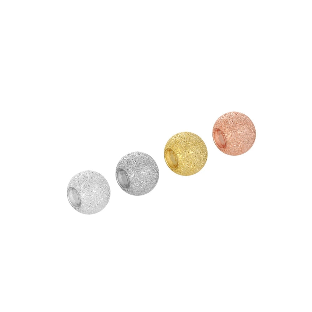 925 Sterling Silver Frosted Car Flower Beads Diy Beaded Loose Bead  Bracelet Pendant Transfer Accessories Gold Plated