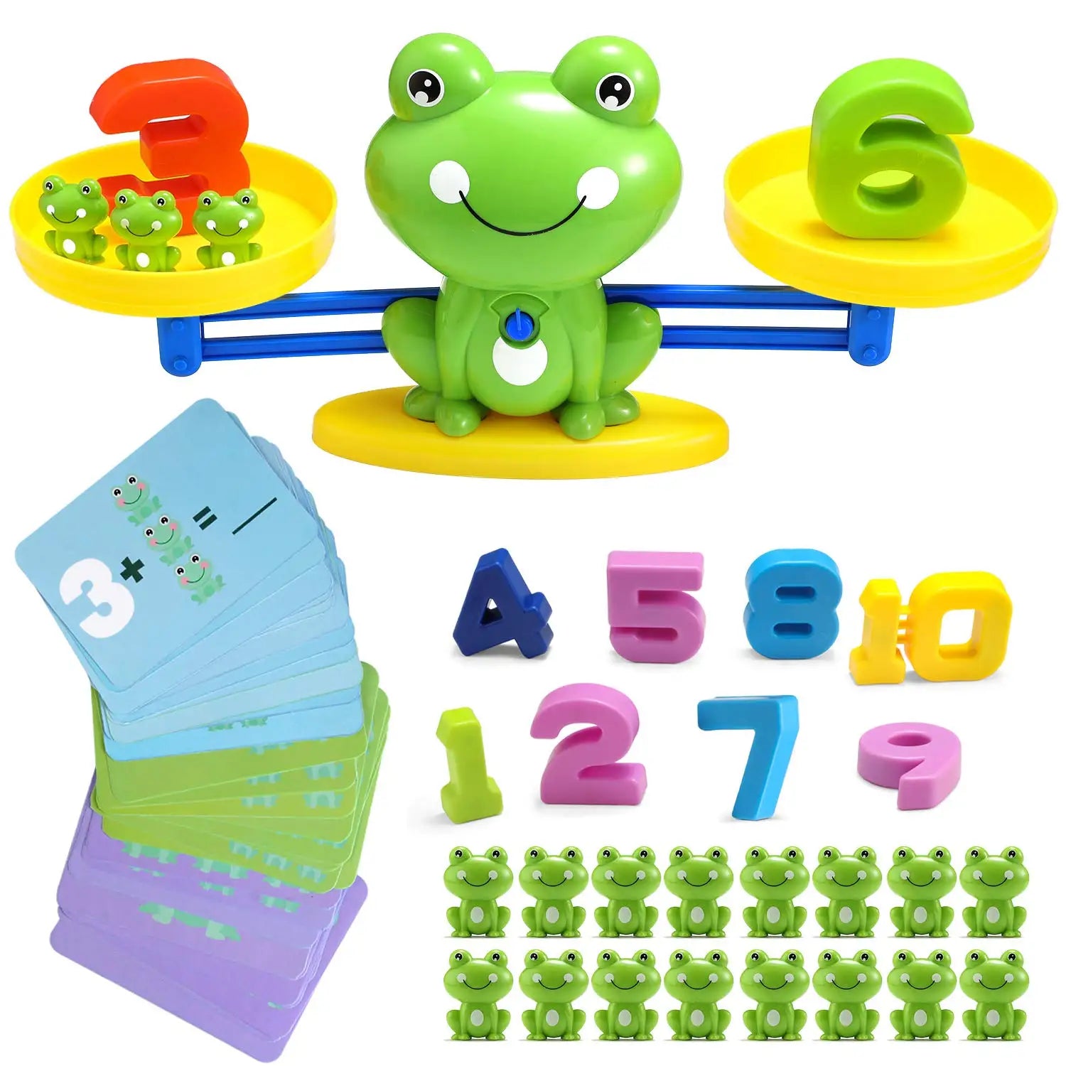 Frog Balance Cool Math Counting Game Educational Early Learning Scale STEM Toys Gifts for Preschool Toddlers Kids