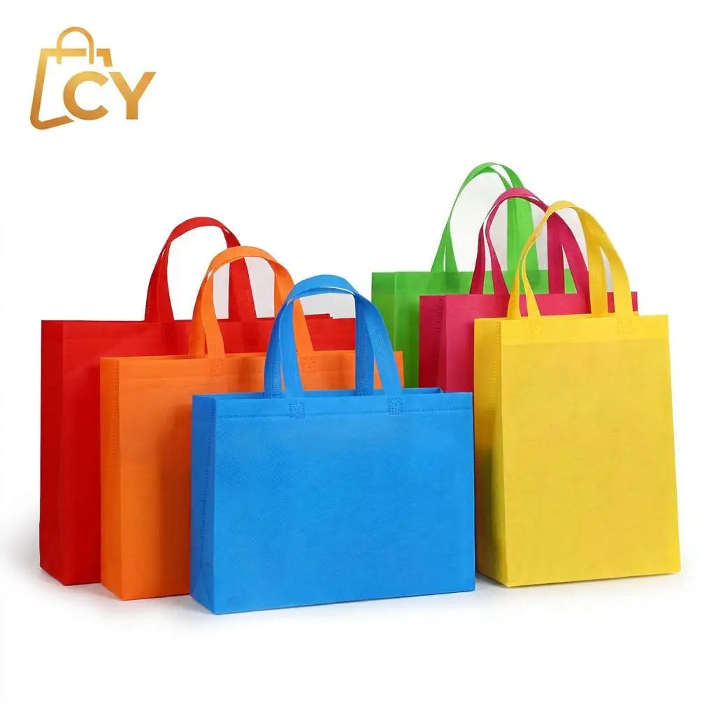 Custom Recycled Eco Reusable Cloth Grocery Supermarket Shopping Tote Bags Cheap Price pp Non Woven Fabric Bag with Logos