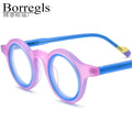 Borregls Matte Acetate Glasses Frame Women 2025 Brand Design New High-Quality Round Eyeglasses Optical Spectacles Eyewear 19267
