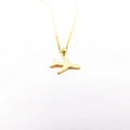 Fashion Stainless Steel Jewelry Best Friend Dainty Airplane Shape Necklace Pendant Necklace for Women Girl