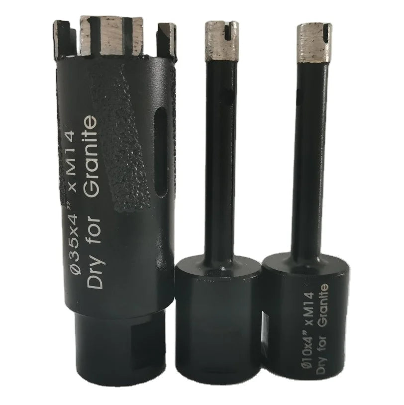 25mm 35mm 40mm 60mm 68mm 100mm Masonry Vacuum Brazed Granite Drill Bit Dry Granite Diamond Core Drill Bit for Granite Marble