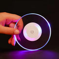 2023 Hot Selling LED Luminescent Bar Mat and Round Gravity 7 Colored Cup Pad KTV Light Base