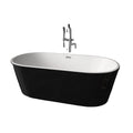Solid Surface Freestanding Bathtub Portable Indoor/Outdoor Spa with Massage & Soaking Features Oval Pattern for Hot Bath