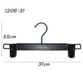 Non slip Black Color Garment Usage Plastic Hanger for Display