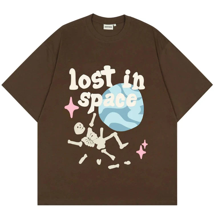 Streetwear Brand 100% Cotton Puff Print T-shirt for Trend Unisex 100% Cotton Custom Tshirt With Tags Hip Hop Graphic t Shirts